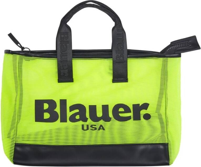 Blauer Mesh Boodschappentas met Handvatten