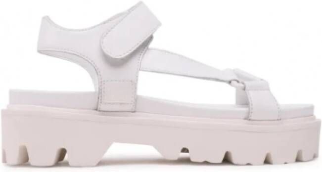 Blauer Moderne Witte Sandalen Wit Dames