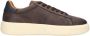 Blauer Bruine Herensportschoenen Veters Contrastdetails Print Logo Brown Heren - Thumbnail 16
