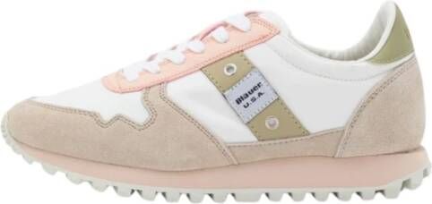 Blauer Nylon Suede Hardloopschoenen voor Vrouwen
