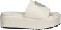 Blauer Opal03 Dames Ivory Platform Sandalen - Thumbnail 1