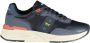 Blauer Sportieve Polyester Sneaker met Contrastdetails Blue Heren - Thumbnail 7