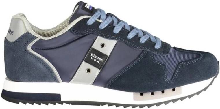 Blauer Polyester Sneaker voor Mannen Blue Heren