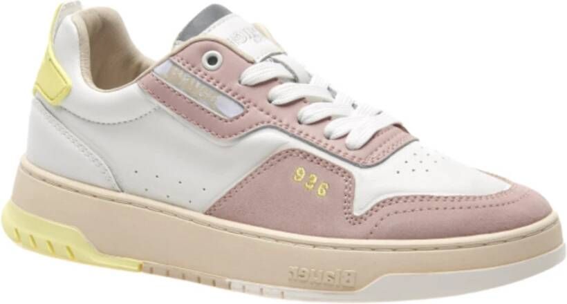 Blauer Roze Platte Sneakers Pink Dames