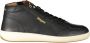 Blauer Zwarte Polyester Hoge Top Sneaker Black Heren - Thumbnail 7