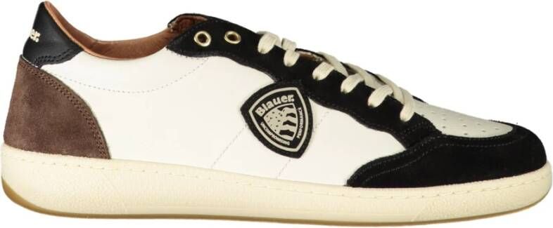 Blauer Schoenen White Heren