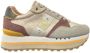 Blauer Sneaker van leer en suède met logo Pink Dames - Thumbnail 1
