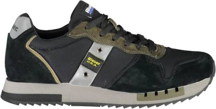 Blauer Zwarte Sneakers Black Heren