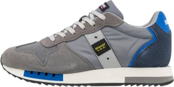 Blauer Sneakers Grijs Heren