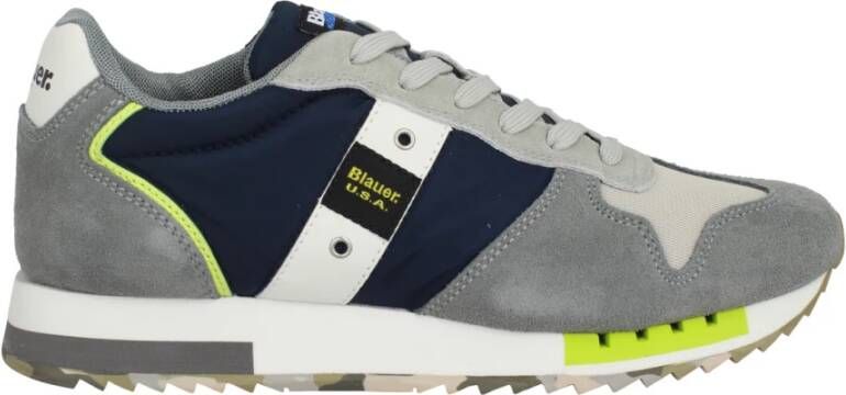 Blauer Sneakers Grijs Heren