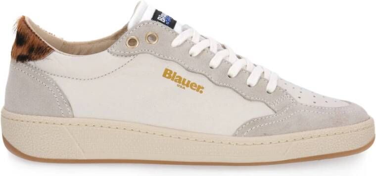 Blauer Sneakers Wit Dames