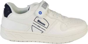 Blauer Sneakers Wit Dames