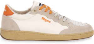 Blauer Sneakers Wit Heren
