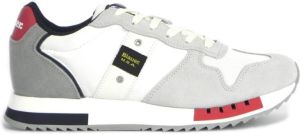 Blauer Sneakers Wit Heren