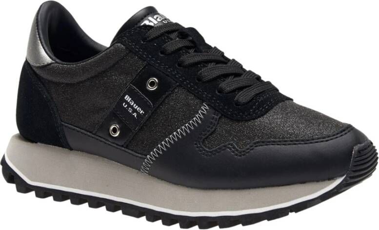 Blauer Sneakers Zwart Dames