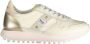 Blauer Sportieve Beige Vetersneakers met Contrastdetails Beige Dames - Thumbnail 11
