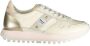Blauer Sportieve Beige Vetersneakers met Contrastdetails Beige Dames - Thumbnail 8