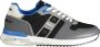 Blauer Elegante grijze sportsneakers met contrasterende accenten Multicolor Heren - Thumbnail 4