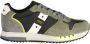 Blauer Groene Herensportschoenen Veters Contrastdetails Print Logo Green Heren - Thumbnail 9