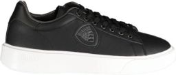 Blauer Zwarte Polyester Sneaker Black Heren