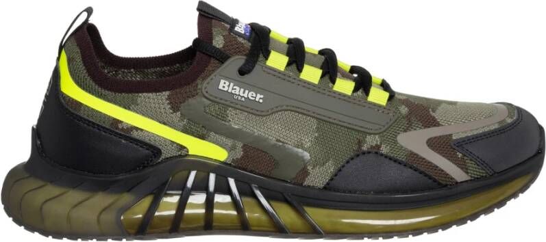 Blauer Heren Crush hardloopschoenen in legergroen Green Heren