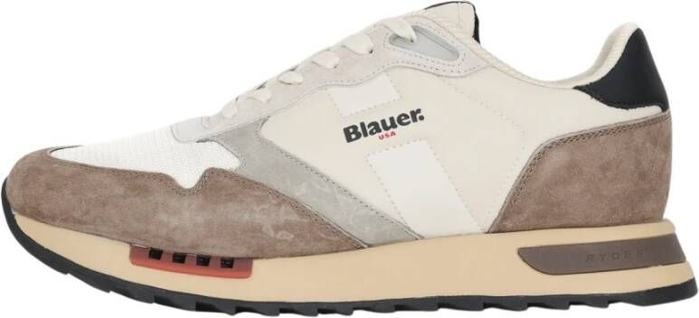 Blauer Stedelijke Beige Sneakers voor Mannen