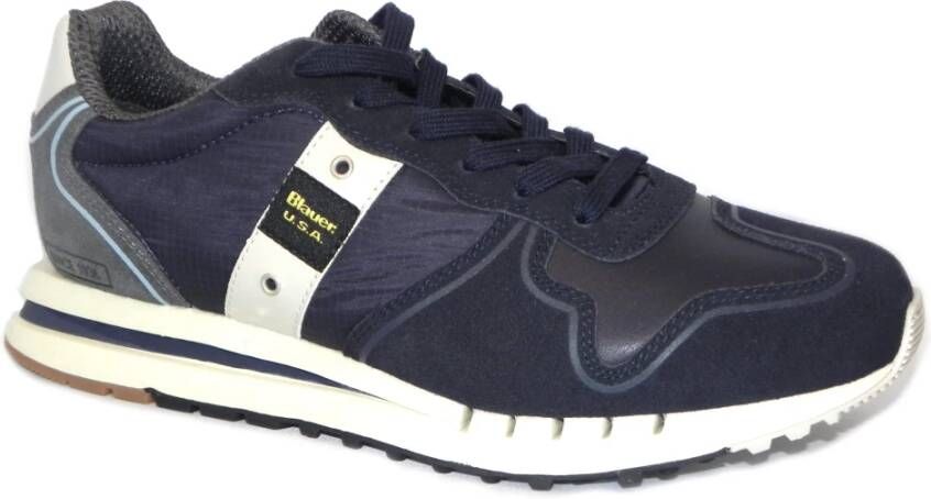 Blauer Stijlvolle en comfortabele herensneakers Blauw Heren