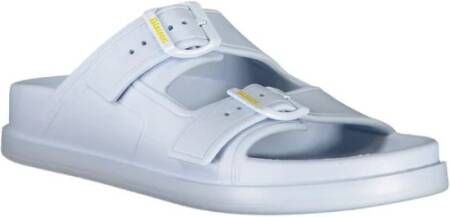Blauer Stijlvolle Instap Sandalen met Verstelbare Gespen