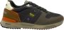 Blauer Polyester Vetersneaker Met Contrasterende Details En Logo - Thumbnail 7