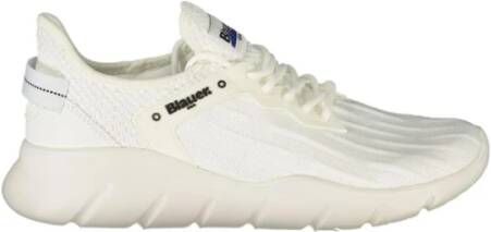 Blauer Urban Style Sneakers met Gedurfde Details