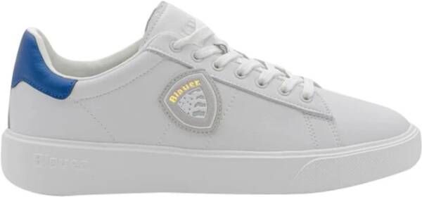 Blauer Wit Royal Leren Tennissneakers White Heren