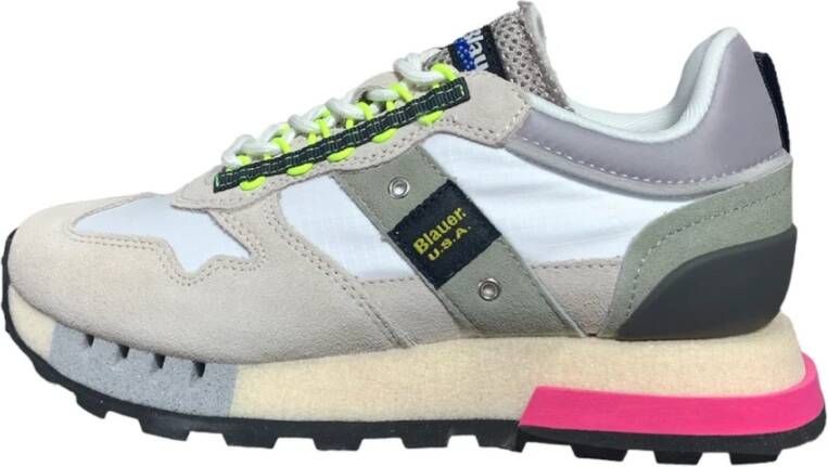 Blauer Witte Canvas Roze Damesschoenen Multicolor Dames