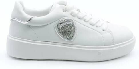 Blauer Witte F3Venus01 Lea Dames Eco Leren Schoenen Wit Dames