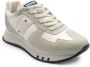 Blauer Witte Suède Nylon Leren Sneaker White Heren - Thumbnail 3