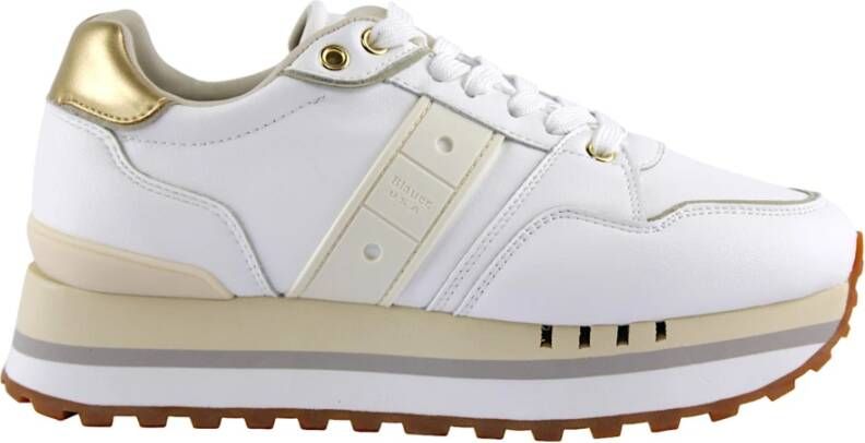 Blauer Witte Klassieke Sneakers Multicolor Dames