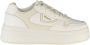 Blauer Witte Leren Sneakers met Contrasterende Details - Thumbnail 1