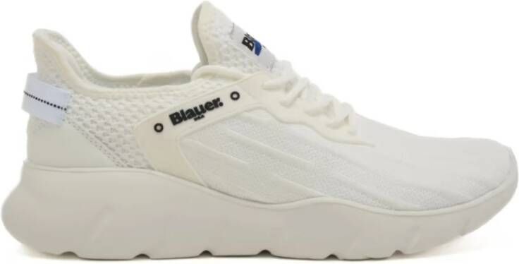 Blauer Witte Platte Sneaker Sok Stijl White Heren