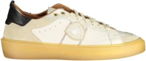 Blauer Witte Polyester Sneaker Eigentijdse Stijl