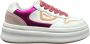 Blauer Witte Sneakers met Fuchsia en Roze Details - Thumbnail 1