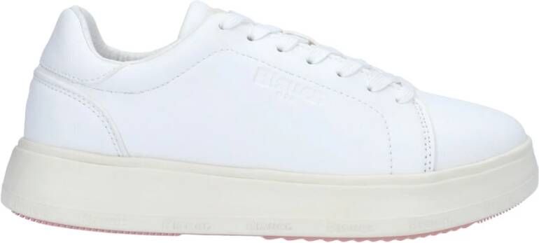 Blauer Witte vegan leren sneakers White Dames