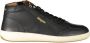 Blauer Zwarte Polyester Hoge Top Sneaker Black Heren - Thumbnail 4