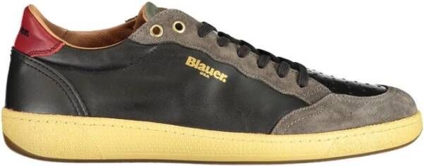 Blauer Zwarte Polyester Sneaker