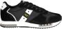 Blauer Sportieve Zwarte Sneakers voor Heren met Contrastdetails Black Heren - Thumbnail 2