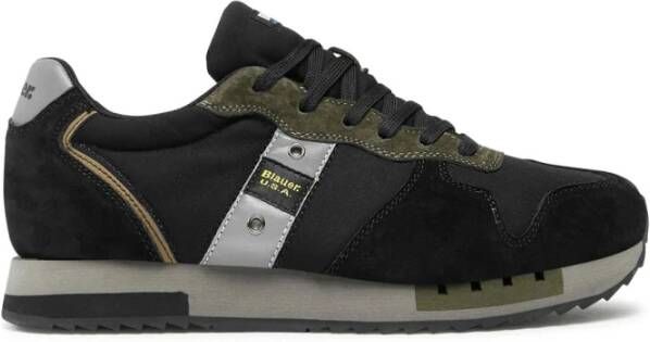 Blauer Zwarte Sneakers Black Heren