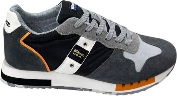 Blauer Zwarte Sneakers Lichtgewicht Comfortabel Dagelijks Gebruik Multicolor Heren