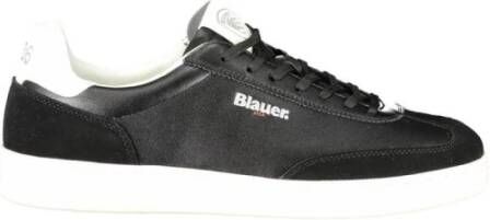 Blauer Zwarte Urban Sneakers met Witte Details