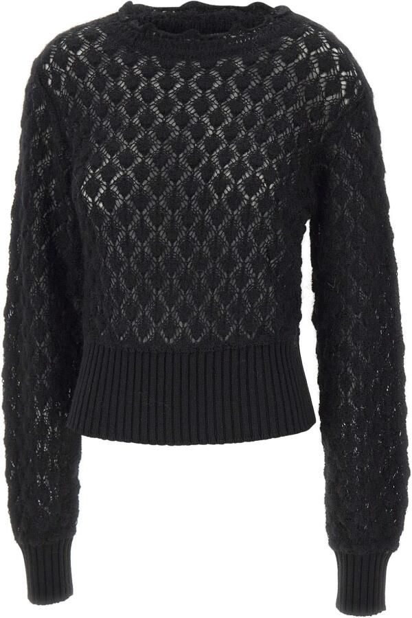 Blumarine Boot-hals Gebreide Trui met Kant