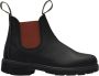 Blundstone Kinder Stiefel Boots #581 Leather Elastic (Kids) Black Red-K13UK - Thumbnail 1
