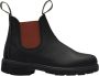 Blundstone Kinder Stiefel Boots #581 Leather Elastic (Kids) Black Red-K10UK - Thumbnail 10