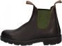 Blundstone Stiefel Boots #519 Stout Brown Leather with Olive Elastic (500 Series)-12UK - Thumbnail 6